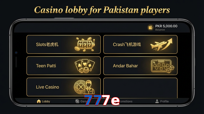 Lobby view of 777E for Pakistan users